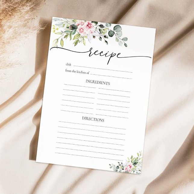 Page de recette de verdure rose pâle (Créateur téléchargé)