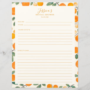 Page de recette Fête des mariées d'agrumes orange