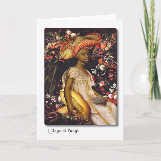 Page di Fungi Tarot Greeting Card (Front)