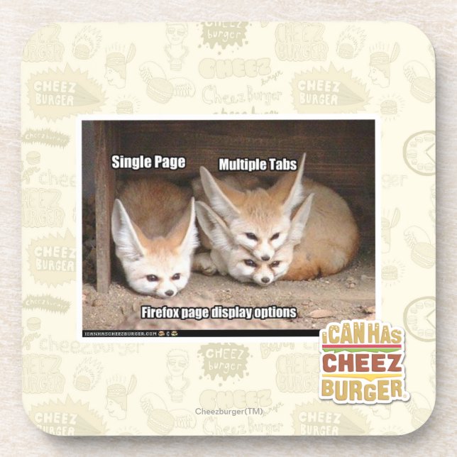 Page display options coaster (Front)