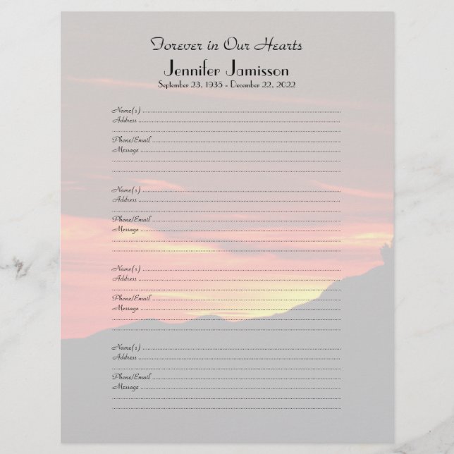Page d'ouverture de session Kolob Sunset (Devant)