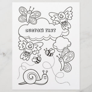 Page du livre de coloriage pour bébés animaux