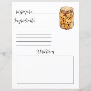 Page du livre de recettes pour les cookies à puces