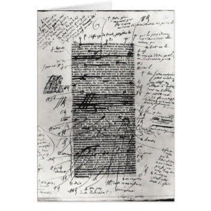 Page d'un des travaux du Balzac