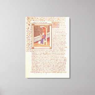Page from 'Les Dits Moraux des Philosophes' Canvas Print