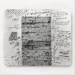 Page from one of Balzac's works Mouse Pad
