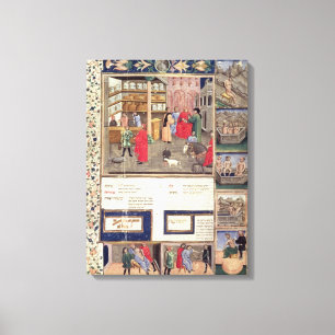 Page from the 'Canon of Medicine' by Avicenna Canvas Print