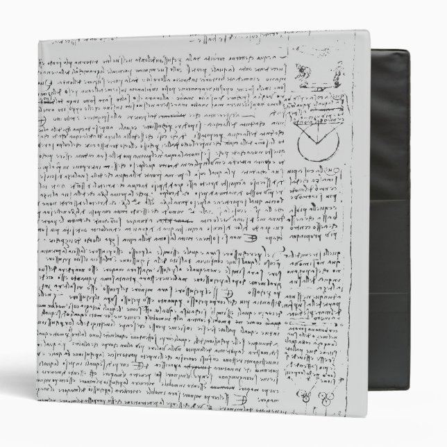 Page from the Codex Leicester, 1508-12 Binder (Front/Inside)