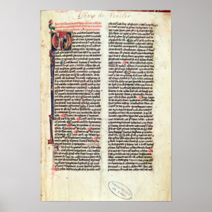 Page from the 'Somme de Theologie' Poster