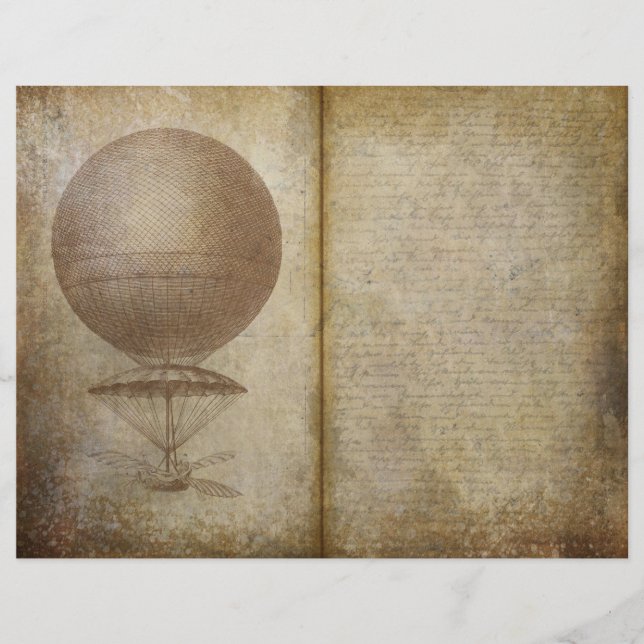 Page Journal du ballon à air chaud du voyageur vin (Devant)