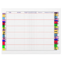 Page Journal du lecteur de livre, Personnaliser