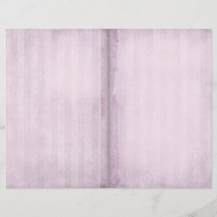 Page Journal Vintage en bande rose