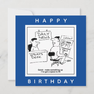 Page Layout Designer & Sports Desk at a Newspaper Card