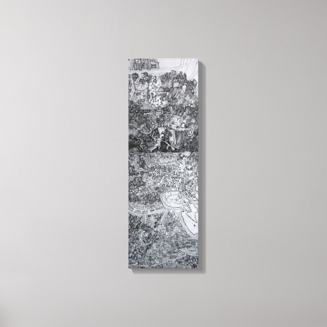 Page of Accordion Artist's Book Detail Canvas (Front)