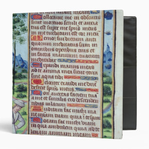 Page of Latin text with border Binder