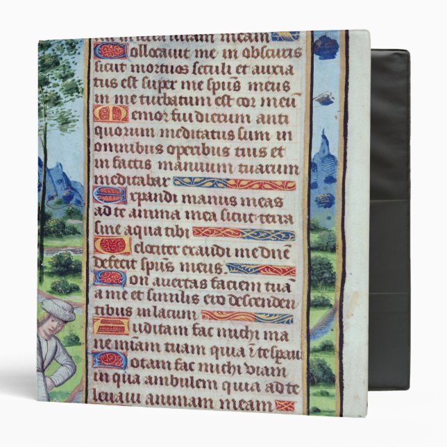 Page of Latin text with border Binder (Front/Inside)