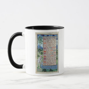 Page of Latin text with border Mug