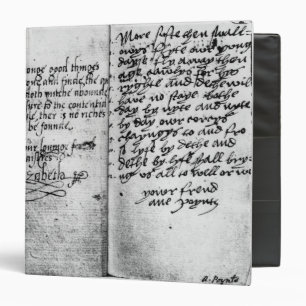Page of manuscript binder