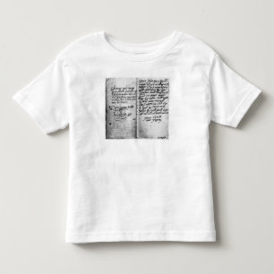 Page of manuscript toddler t-shirt