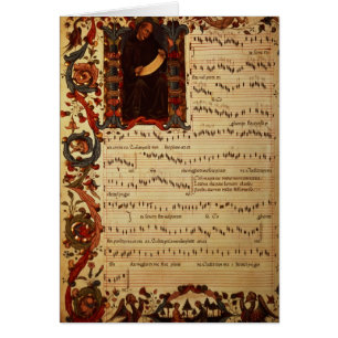 Page of Musical Notation with historiated
