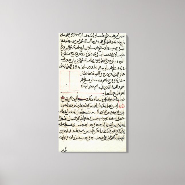 Page of text from a 'Elements', a book geometry Canvas Print (Front)