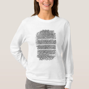 Page of text from 'La Gazette' T-Shirt