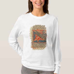 Page of text with an illustration of a griffin T-Shirt