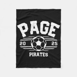 Page Pirates Soccer Byll 2025  Fleece Blanket