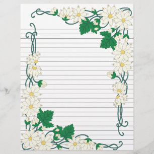 Page Recette Bordure Art Nouveau Daisy