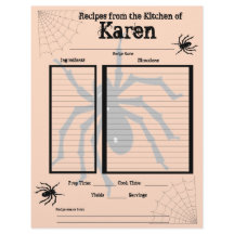 Page Recette Halloween personnalisée