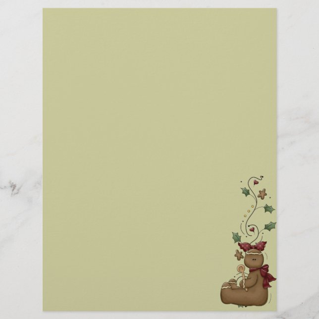 Page Recette pain d'épices mignonne (Devant)