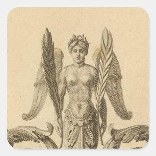 Page Title Atlas Geographical, Statistical Square Sticker