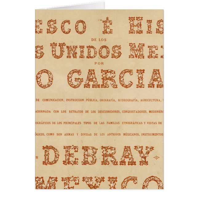 Page Titre de la carte historique (Devant)