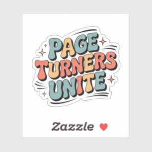 Page Turners Unite – Funky Retro Book Lover