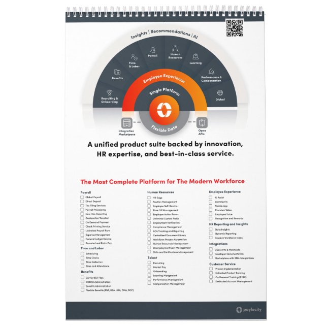 Page unique Calendrier 18 mois, blanc (Protection)