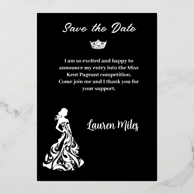 Pageant Announcement (Front)