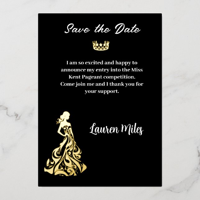 Pageant Announcement (Front)