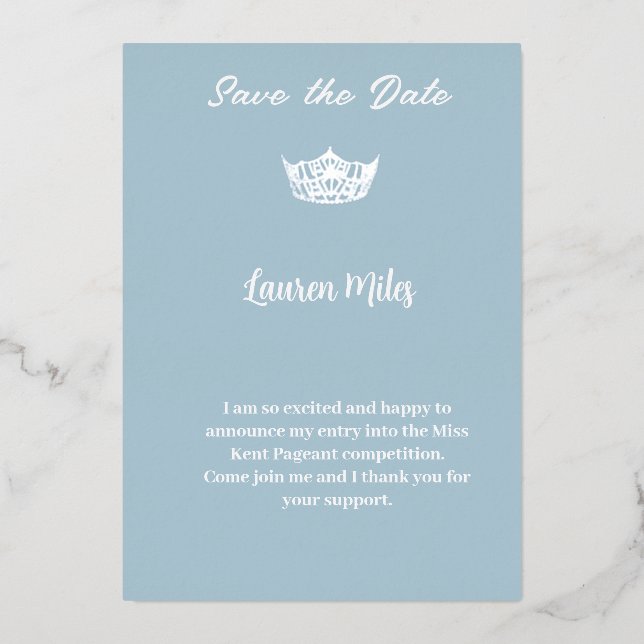 Pageant Announcement (Front)