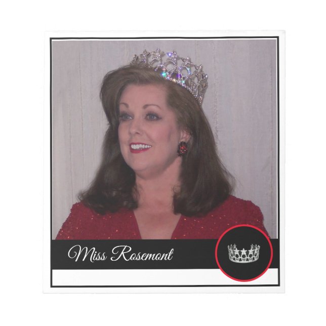 Pageant Crown Autograph Pad (Front)