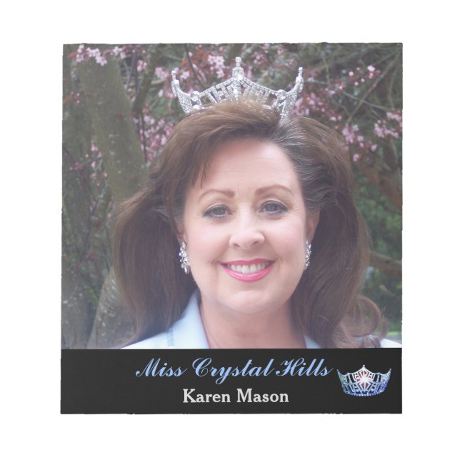 Pageant Crown Autograph Pad (Front)