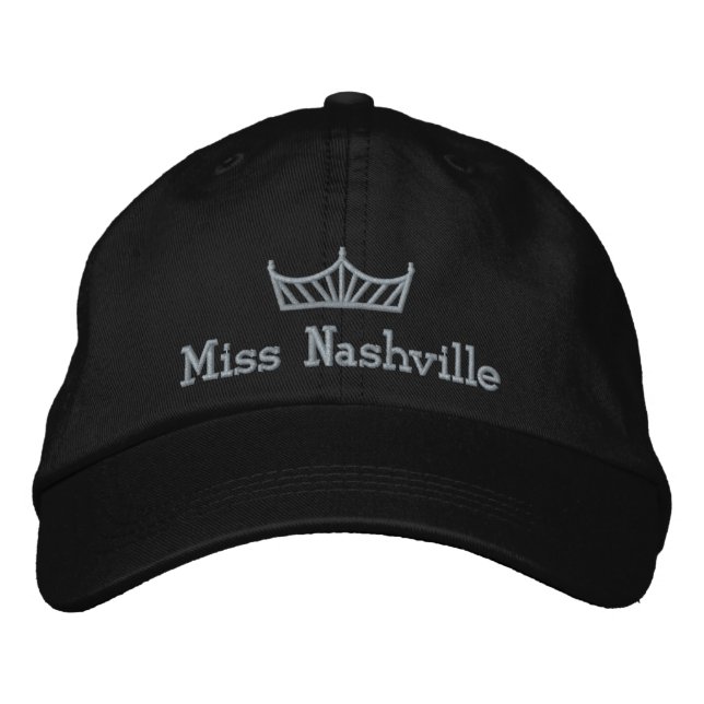 Pageant Crown Custom Embroidered Cap  (Front)
