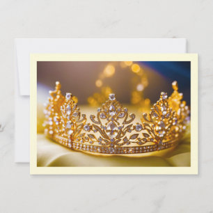 Pageant Crown Flat Note Card