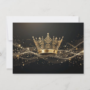 Pageant Crown Flat Note Card