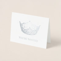 Pageant Crown Foil Note Card