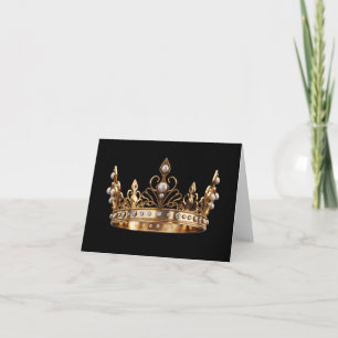 Pageant Crown Folded Note Card