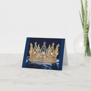 Pageant Crown Folded Note Card