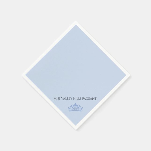 Pageant Crown Paper Napkins (Corner)