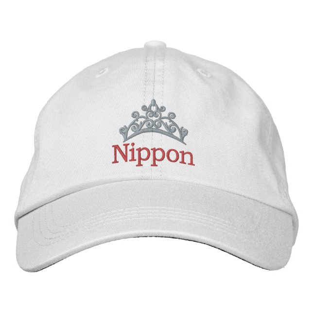 Pageant Custom Embroidered Baseball Cap NIPPON (Front)
