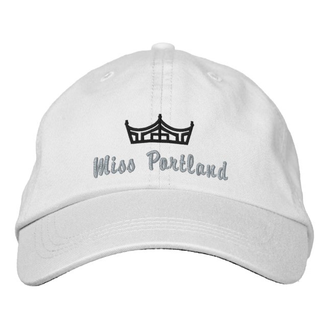 Pageant Custom Embroidered Baseball Cap USA (Front)