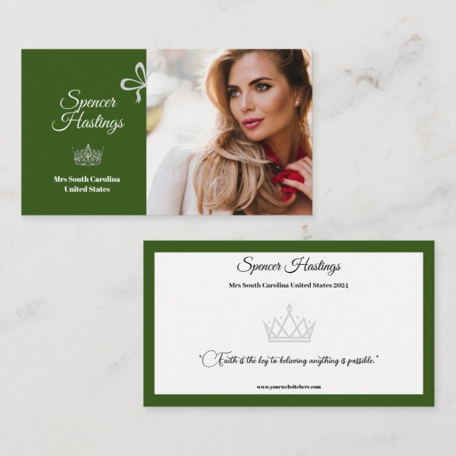 Pageant Essentials  Business Card (Front/Back)